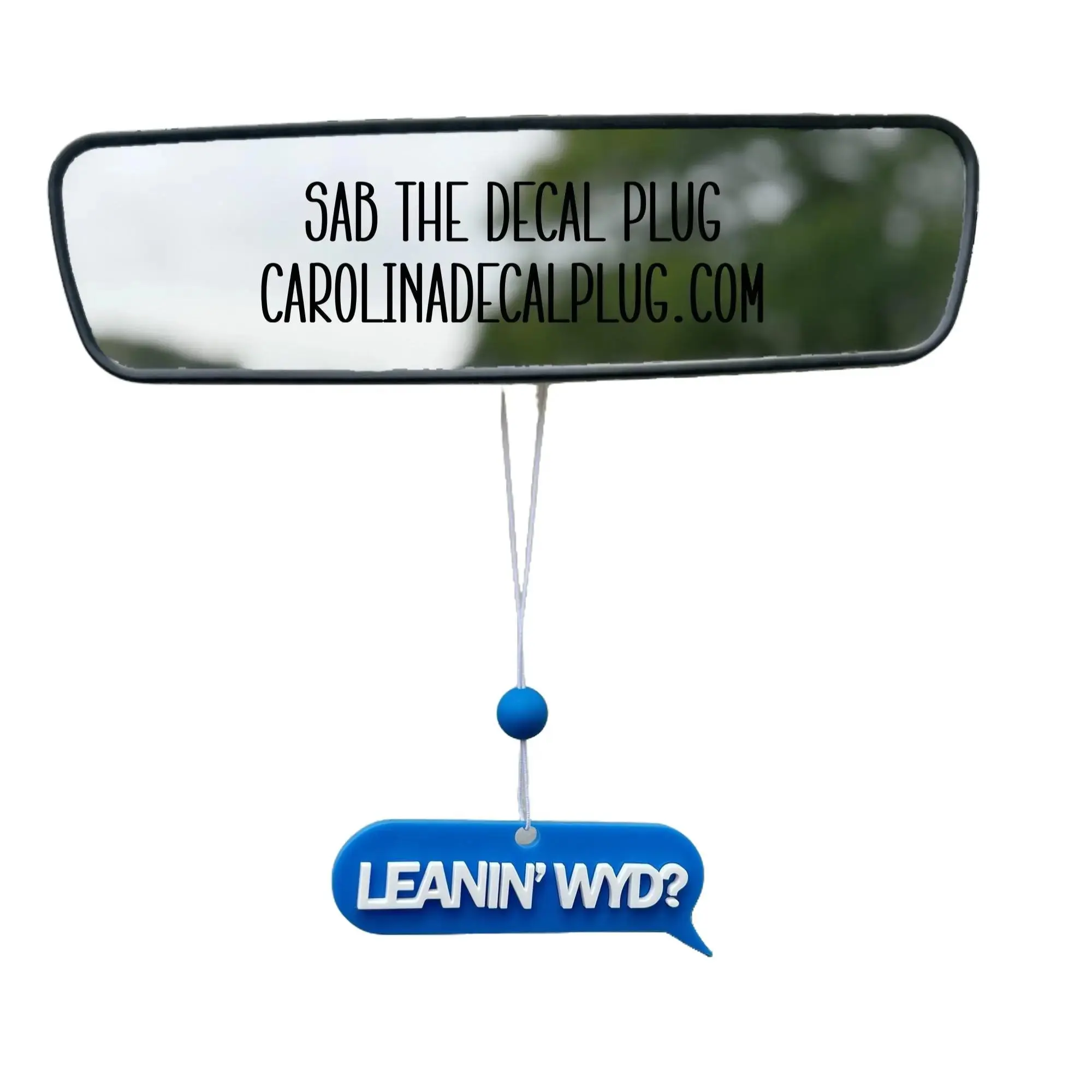 Leanin' WYD? Car Charm | Car Accessory | Truck Accessory | Decoration for Car or Truck Interior