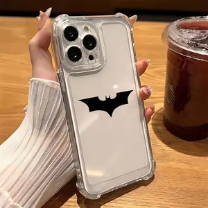 Stylish Batmans logo Phone Case Casing Suitable for iPhone 17 16e 16 15 14 13 12 11 Mini Pro Max Air X XR XSMAX 8 7 Plus Anti Fall Transparent Soft Back Cover Protective