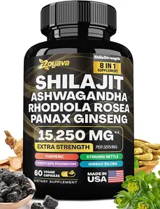 Zoyava Shilajit Pure Himalayan 9000MG,Energy Booster Ashwagandha 2000MG Adult Organic
