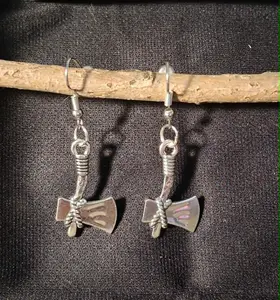 Artisan Axe Earrings – Edgy Handcrafted Design