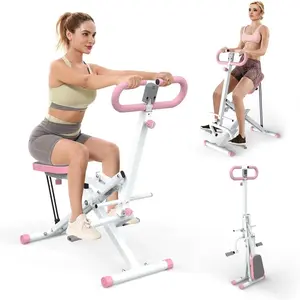 Foldable Ab Workout Machine Squat Machine,Exercise Machine for Home,Foldable Ride Rowing for Botty Glutes Butt Thighs,Ab Back Leg Press Home Workout