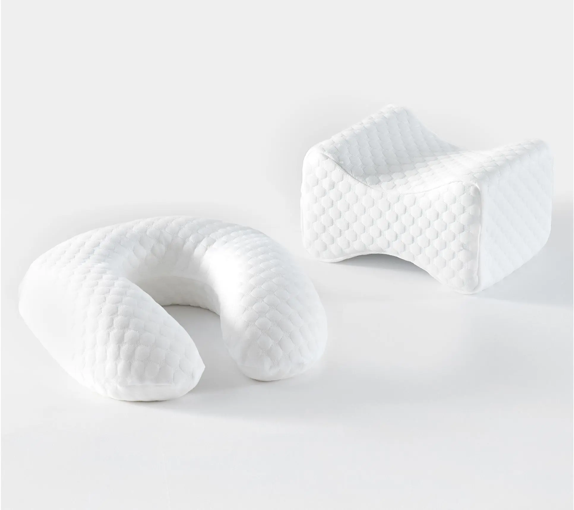 Bodipedic Memory Foam Knee Pillow and U-Neck Travel Pillow