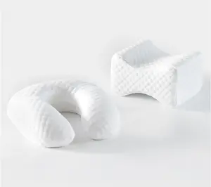 Bodipedic Memory Foam Knee Pillow and U-Neck Travel Pillow