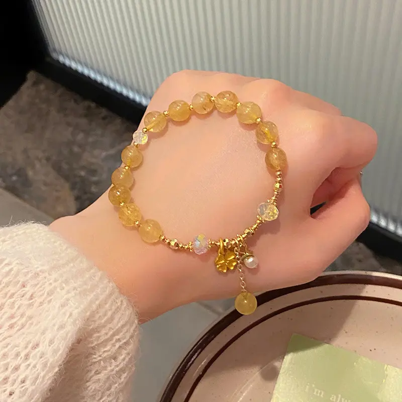 16 Lucky Grass Yellow Crystal 609