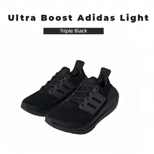 Adidas UltraBoost GZ5159 Light Triple Black Running Shoes for Men Women Comfortable Lightweight Sneakers