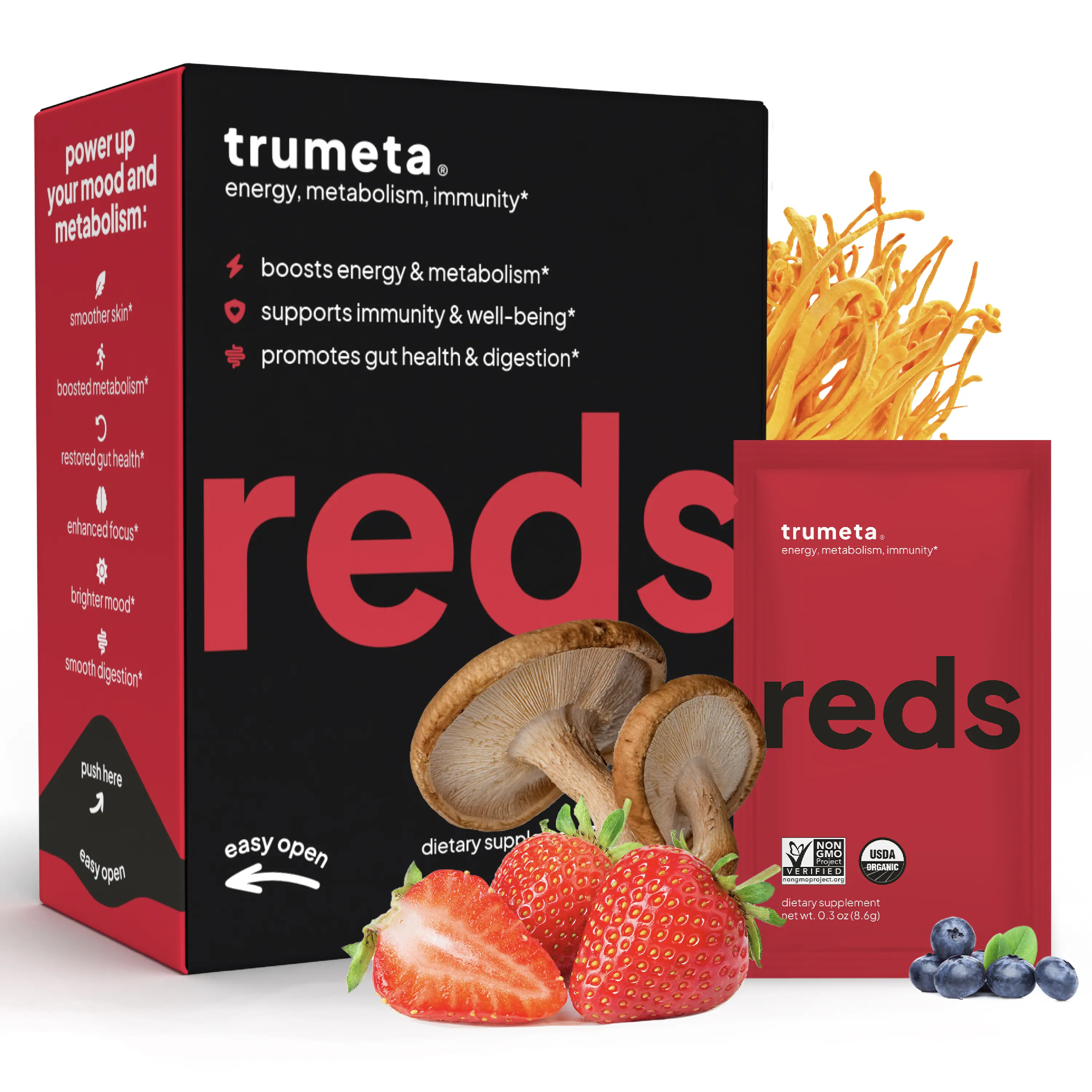 Reds Superfood Powder – Supercharge Immunity, Energy, & Gut Health - 30 Pack Healthcare Bathroom