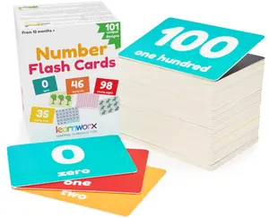 Number Flash Cards for Toddlers | Award-Winning - Toddler Math Flash Cards | Learn Counting Flashcards Numbers 1–100 | Help Kids Count Games | Kids Toys Numbers Match For Preschoolers Kindergarten 2-4