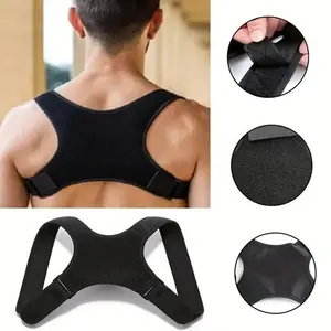 Adjustable Breathable Posture Corrector for Men and Women, Back Support Brace for Neck Shoulder Clavicle, Improve Posture