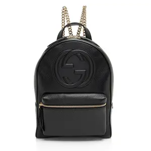 Pre-owned GUCCI Leather Backpacks Soho Chain Backpack