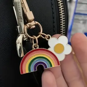 Rainbow Flower Keychain