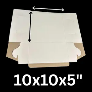 10x10x5 SET OF 12 Cake Dessert Box - Cardboard Box for Cakes and Desserts