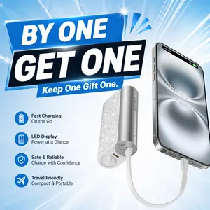 【BOGO】VEGER Ultra-Portable 10000mAh Power Bank with Detachable Cable 20W Fast Charging Cute Travel Charger for Smartphones, Stylish On-the-Go Battery Pack  #Summervibes