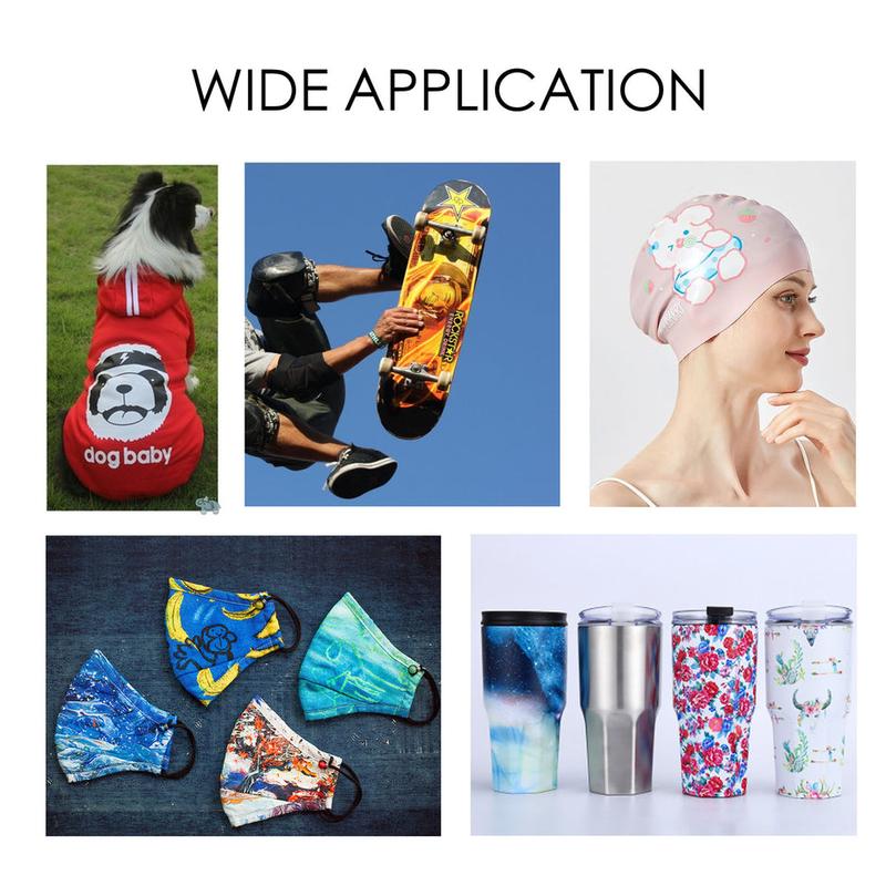 A-SUB Sublimation Bundle: A-SUB Ink (4x120ml) + Sublimation Paper (110 Sheets) + HTV (12x10ft) + Tape"