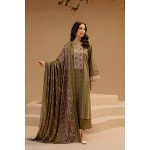 Nishat Stitched Linen 3 Piece 42303138
