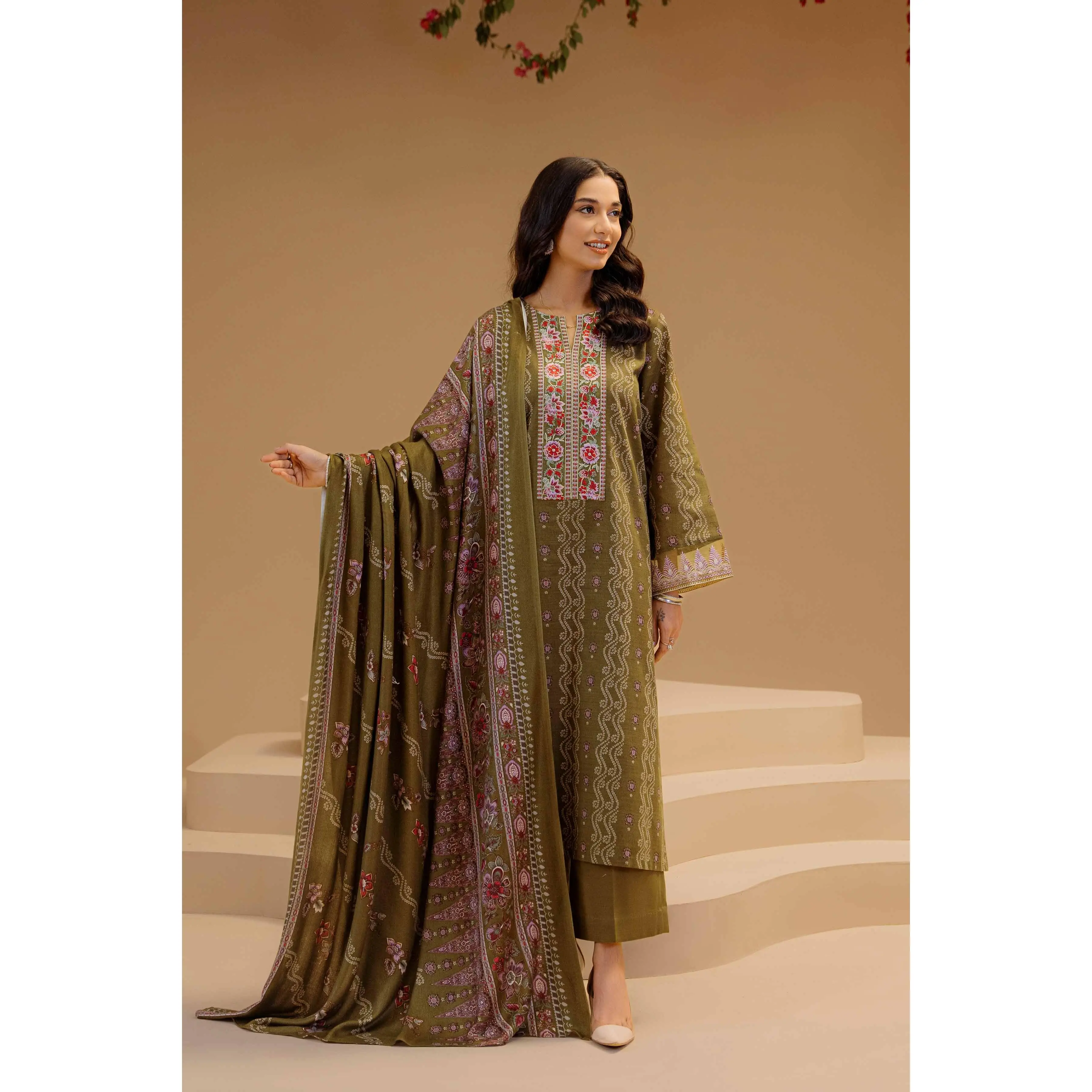 Nishat Stitched Linen 3 Piece 42303138