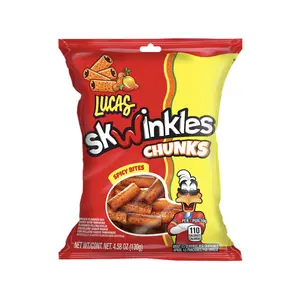 Lucas Skwinkles Chunk Watermelon Or Mango Flavored Hot Spicy Candy With Chamoy Filling Snack Fruity 130g