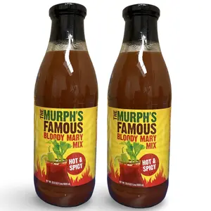 The Murph's Famous Bloody Mary Mix, Hot & Spicy 33.8 fl oz (Pack of 2)