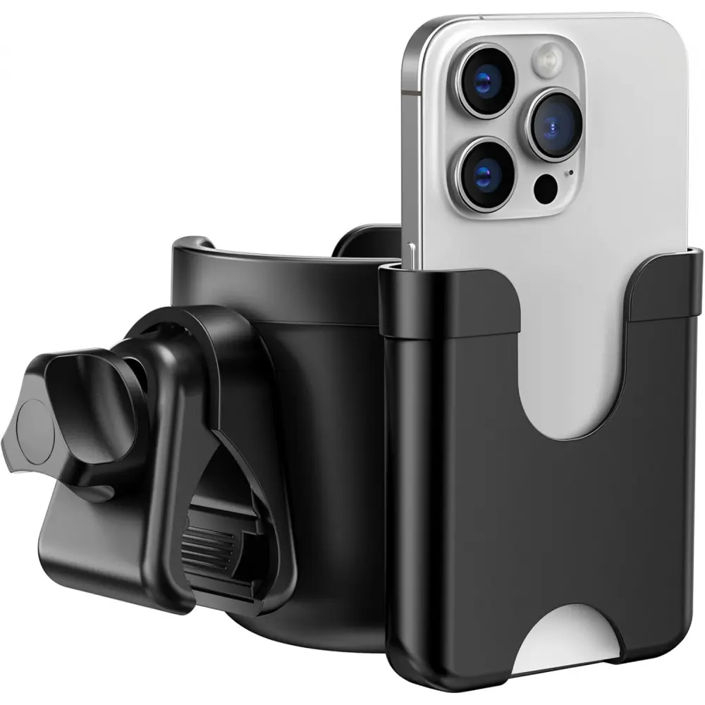 Walker cup holder: An accessory for baby carriages with a phone holder, suitable for wheelchair/baby carriage accessories, walker, bicycle, skateboard, the first Mother's Day gift for new mothers