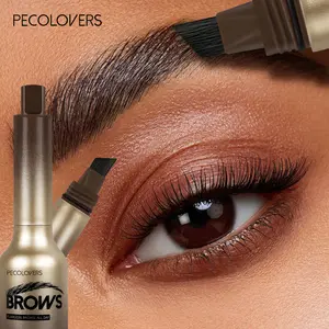 1Pc Smooth Brow Pomade - Long-Wear Brow Shaping, Natural Look For All Occasions, Dark Brown And Black, Eye Cosmetic