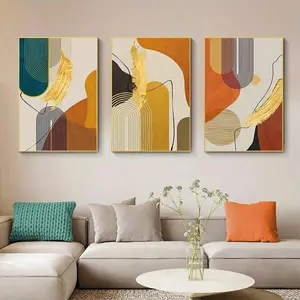 Abstract Line Pattern Canvas Painting, Modern Artistic Wall Art Painting, Wall Art Decor for Home Living Room Bedroom Office, Art Wall Decoration, Ornaments