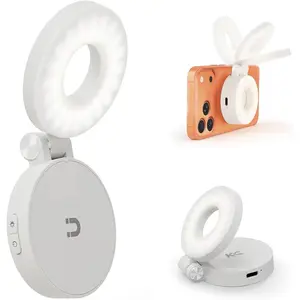 Selfie Light for , Portable Phone Ring Light with Rechargeable , Compact LED Phone Light for Travel, Video Recording, Vlogging