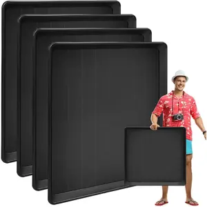 4 Pack Oil Change Drain Pan - 22"Auto Oil Drip Pan,Oil Drip Tray for Under  Plastic Oil Tray,Mini Fridge Drip Tray for Mini Fridges Air Conditioners Machinery Oil Catch Pan Replacement Tray