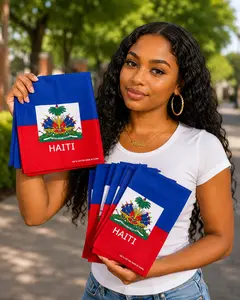 Haitian Flag Bandana Head Scarf Unsex Hair Wrap