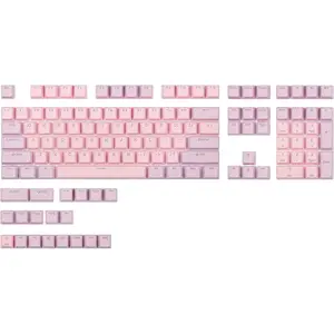 PBT Keycaps Backlit Cherry MX Keycap Set Doubleshot OEM Profile Translucent for  UK Layout 61 68 84 87 104 108 MX Switches Mechanical Keyboard ( )