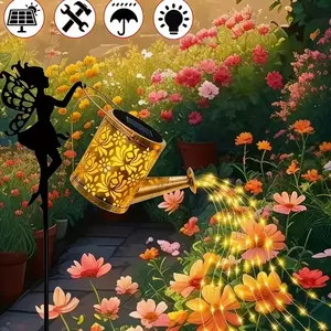 Solar Fairy Light Set, Hanging Solar Water Bottle, Light Sensor, Easy Installation, Outdoor Solar Lights, Perfect for Paths, Flower Beds, Courtyards, Solar Garden Light