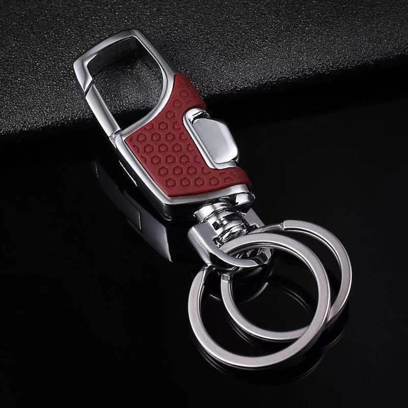 3pcs Heavy Duty Car Key Chains 3 Pack with 2 Metal Key Rings for Secure Key Management Essential Car Accessories
