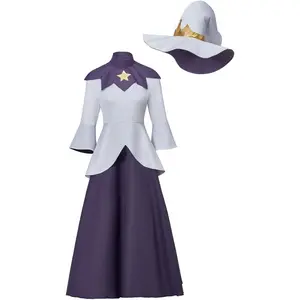 Anime The Owl Azura Cosplay House Costume Dress Uniform Outfit with Hat for Women Adult