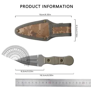 Pocket knife; push-type pocket knife for everyday carry; mini fixed-blade tool; pocket knife; metal sheet material