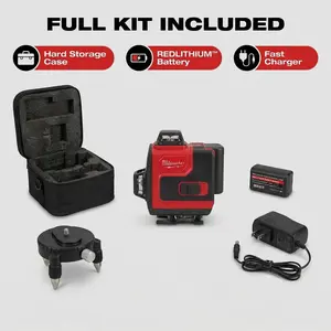 Milwaukee Laser Level 16 Lines Construction Tool 4 d green beam self leveling 360