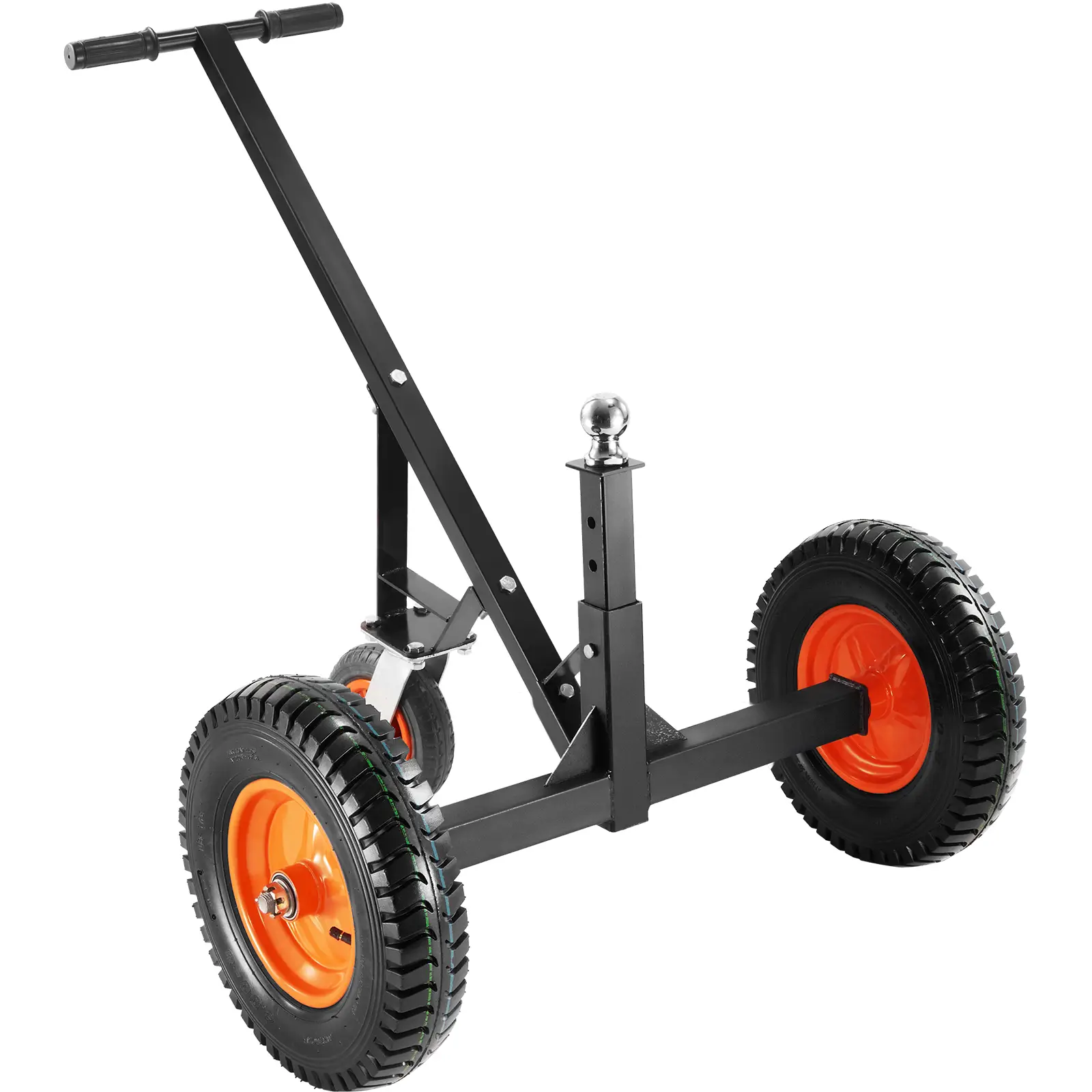 VEVOR Adjustable Trailer Dolly, 1000lbs Tongue Weight Capacity, Carbon Steel Trailer Mover with 19''-26'' Adjustable Height & 2'' Ball, 16'' Pneumatic