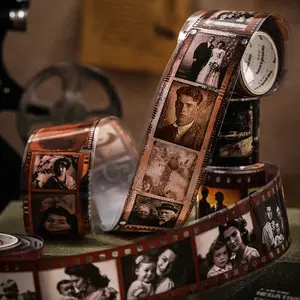 200cm Long Memory Collection Tape, Yellowed Old Times, Every Frame Tells a Story, Perfect for Nostalgia and Memories