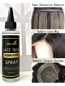 Transparent Hair Glue Remover 1 Bottle 118ML, Hair Glue Strip Removal, Suitable for Hair Glue Replacement, All Seasons Use