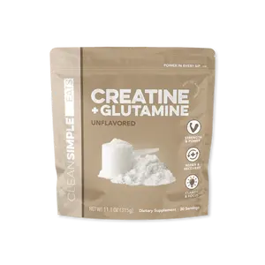 Creatine + Glutamine: Unflavored (30 Serving Bag) Creatine + Glutamine: Unflavored (30 Serving Bag)