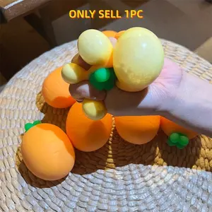Creative Stress Relief Carrot Squeeze Toy, Realistic Vegetable Slow Rebound Pressure Ball, Fun Relaxation Game for Kids & Adults