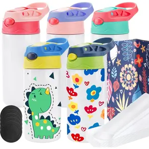 10 Pack Kids Sublimation Tumbler Blanks: Stainless Steel, DIY Craft Heat Press Print