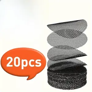 20pcs, Flower Pot Hole Mesh Pad, Round Drainage Hole Screens Prevent Soil Loss Anti, Plant Drainage Screens Gasket, Bonsai Pot Bottom Grid Mat Mesh, Gardening Supplies