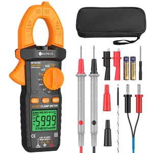 Clamp Meter 6000 Counts Clamp Multimeter 800A AC/DC&Voltage Multimeter with TRMS Capacitance Continuity Resistance NCV Diode Frequency for Home,Automobile,Industrial,HVAC