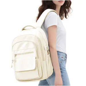 Lightweight Black College Backpack for Women Men, Cute School Bag for Teens Girls Boys, Simple Middle School Bookbag, Waterproof Casual Daypacks for Students