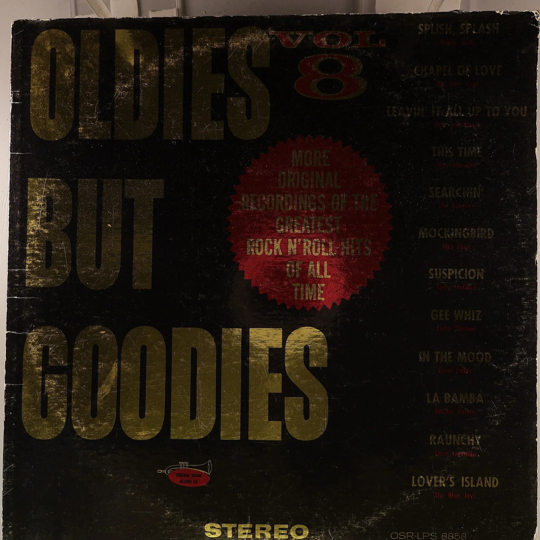 Various Artists - Oldies But Goodies Vol. 8 (1971, Original Sound) Vinyl Record VG+/G