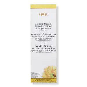 1.75"X4.5" Small GiGi Natural Muslin Epilating Strips for Hair Waxing/Hair Removal, 100 Strips
