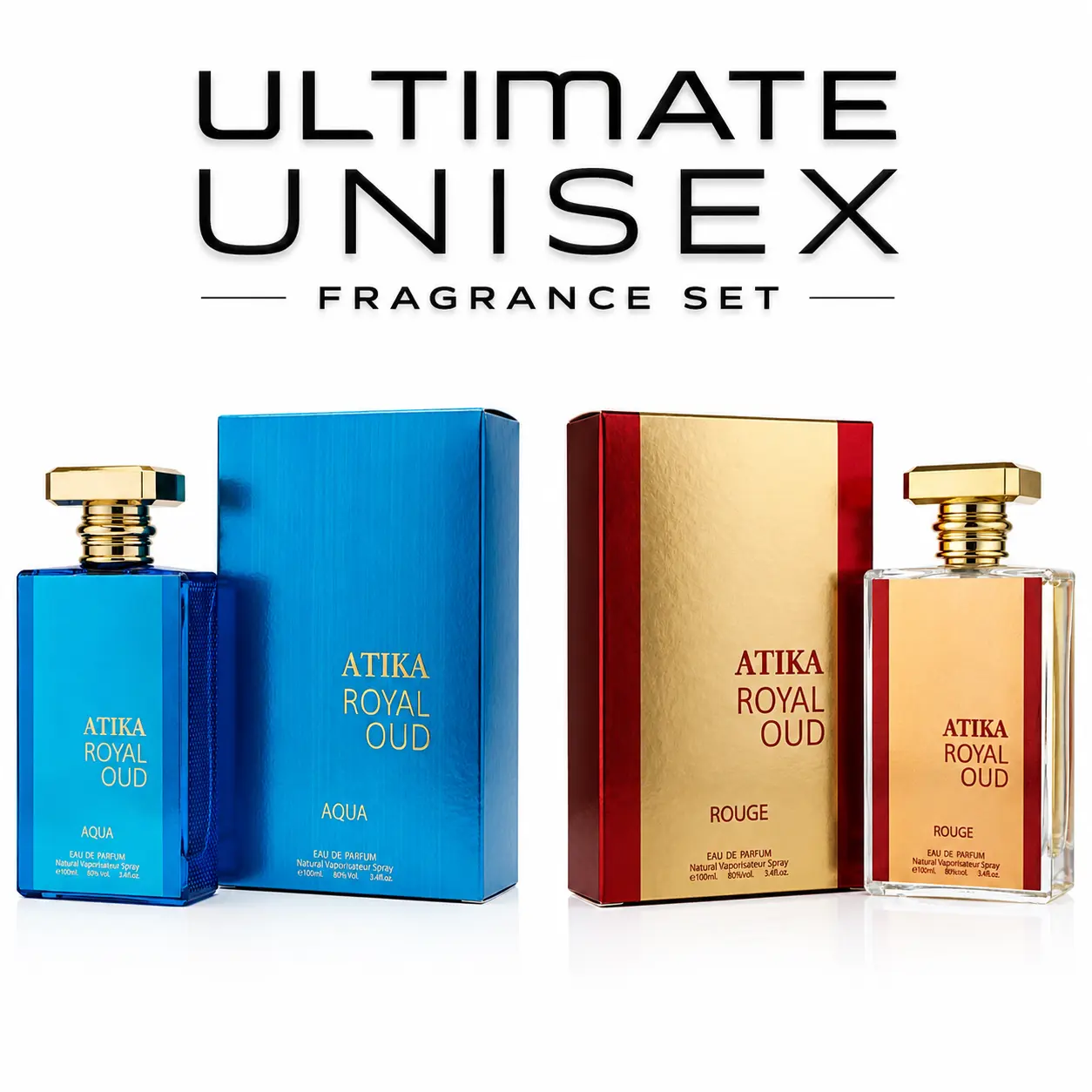 Ultimate Royal Oud Fragrance Set - Unisex Cologne perfume - 3.4oz EDP - Fragrance Set