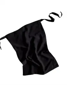 Tie Back Half Niqab - Black