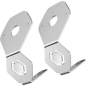 2 Pcs Watermelon Light Brackets Stainless Steel Watermelon Mirror Turn Signal Angled Bracket Holder Fits for Peterbilt
