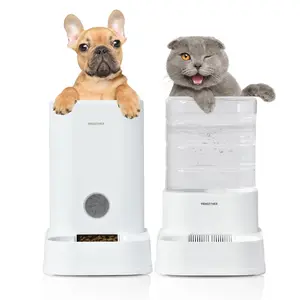 Pet Gravity Feeder & Water Dispenser - 3.5L No-Leak, Easy-Clean