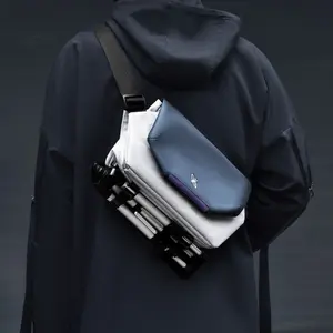 Men's Crossbody Sling Bag - Water-Resistant Chest Bag for Cycling & Sports, Large Capacity Camera Messenger Bag