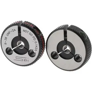 SPI Threaded Ring Gage: #8-36 Thread, Class 2A, Go & No Go Class 3A, Tool Steel 23-141-5